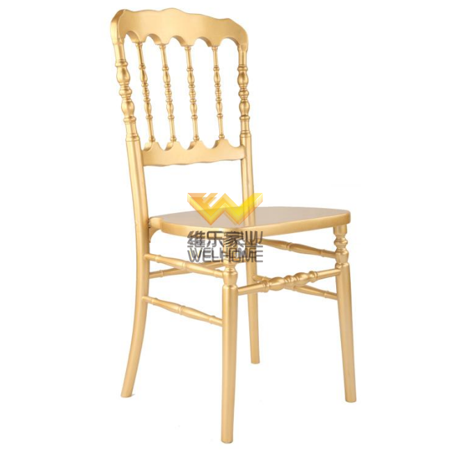 Hotel furniture gold wood napoleon Hotel Chairs for wedding reception 